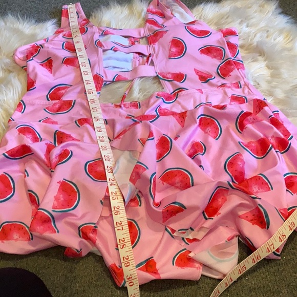 Fun Print ESPRLIA Halter Swimwear One Piece Pin up Tankini Swimwear2x 🩱🌊🌞 - Picture 8 of 8